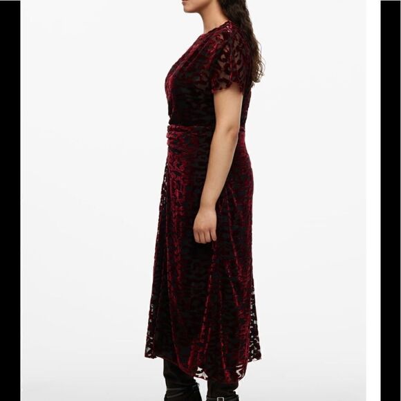 NWT Zara Draped Velvet Dress Limited Edition - Picture 8 of 16